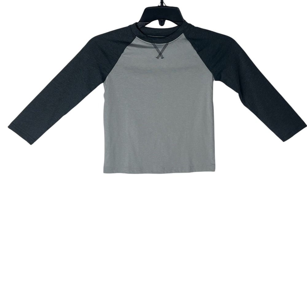 Jumping Beans Boys 4T Raglan Baseball‎ Essential Tee Silver Ash Gray BJ53K101KS